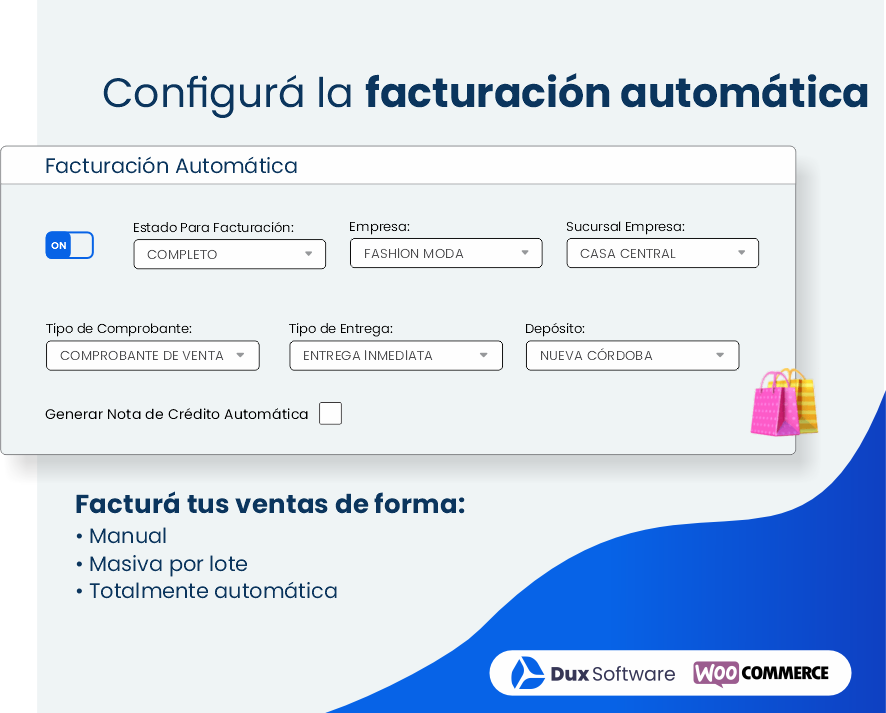 Integración con WooCommerce - Dux Software