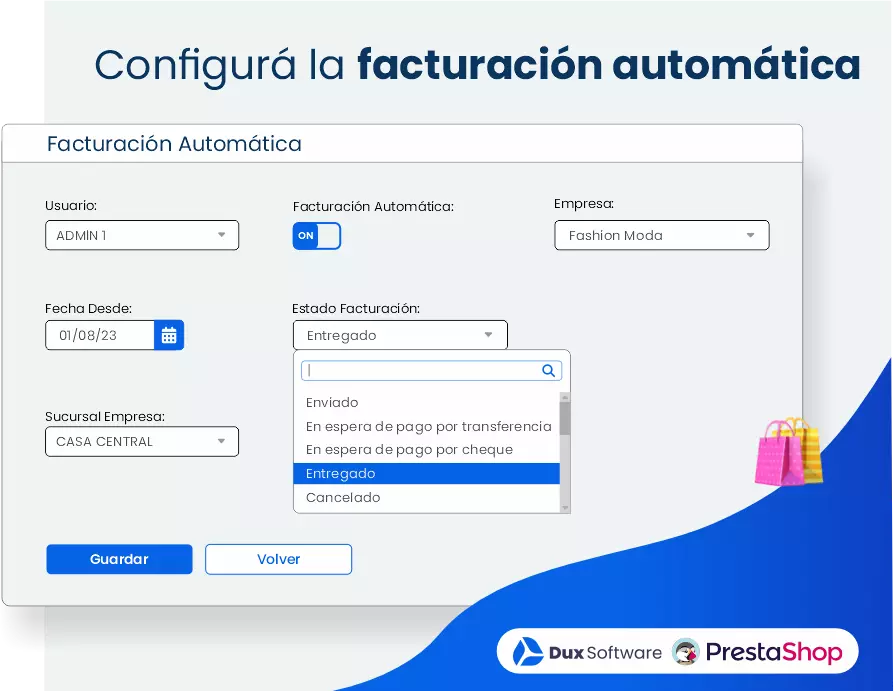 Integracion Dux Software Prestashop